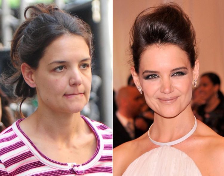 On Contrast: Famous Ladies With and Without Makeup