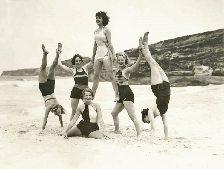 Retro Beach Reverie: Vibrant Snapshots from Days Gone By