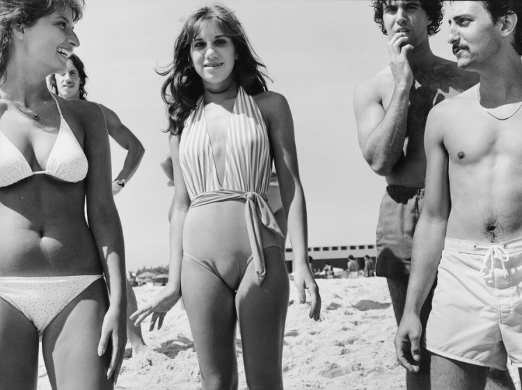 Retro Beach Reverie: Vibrant Snapshots from Days Gone By