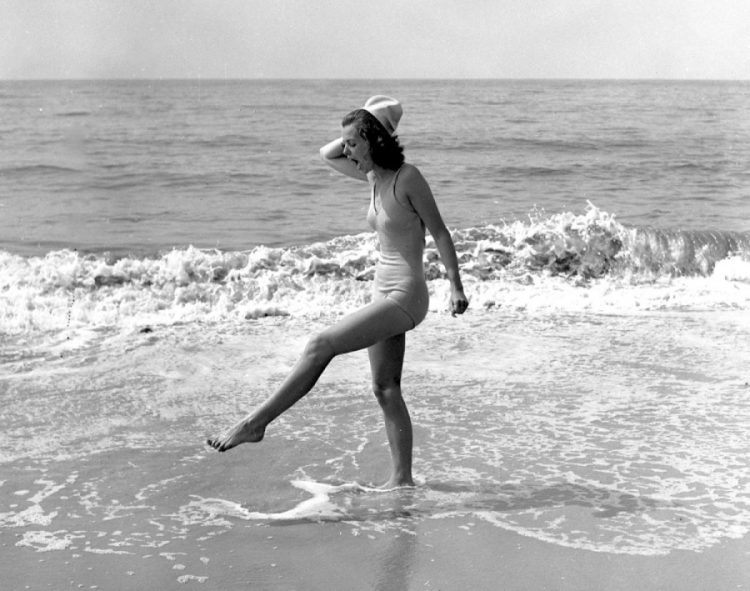 Retro Beach Reverie: Vibrant Snapshots from Days Gone By